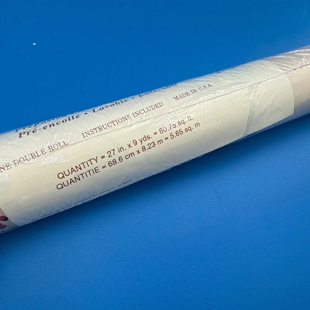Waverly Wallpaper One Double Roll Prepasted Floral Pattern #555371 Run 36